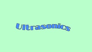 Ultrasonics MCQs [upl. by Adner]