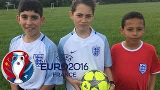 Euro 2016  England Football Team Highlights and Goals  Reenacted By Kids [upl. by Ermine780]