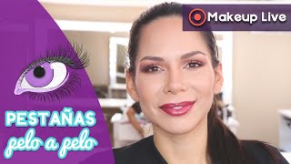 Maquillaje para personas que tienen pestañas pelo a pelo  Stefany Tejada [upl. by Shulins]