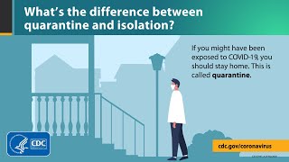 What’s the difference between quarantine and isolation [upl. by Enair]