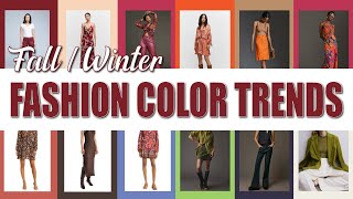 Fashion Color Trends Fall 2023 amp Winter 2024  Pantone Colors Of The Season amp Color Of The Year 2023 [upl. by Augustus135]