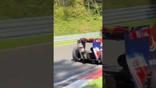 Sebastian Vettel Nordschleife Red Bull F1 RB7 flat out Fuchsröhre redbull [upl. by Yhtir]