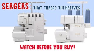 EASY to thread Sergers  Brother AirFlow 3000 vs BabyLock Victory [upl. by Paxton]