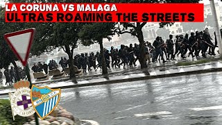 CHAOS In The Streets  Deportiva La Coruna vs Malaga 00  06102024 [upl. by Osman]