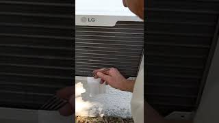 How to drain a window AC unit without drilling it shorts [upl. by Nadab]