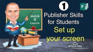 Publisher project for your Students  Create an ESafety Poster  Setting up your screen [upl. by Freemon45]