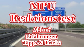 ► MPU Reaktionstest Ablauf  Erfahrungen  Tipps amp Tricks [upl. by Asirem]