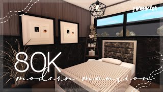 80K ONESTORY MODERN MANSION NOGAMEPASS  BLOXBURG HOUSE BUILD [upl. by Ylek603]