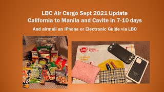 Balikbayan LBC Air Cargo USA to Manila and Cavite Sept 2021 with Electronics and iPhone [upl. by Adnahs727]