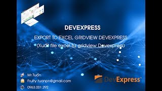 DEVEXPRESS EXPORT TO EXCEL GRIDVIEW DEVEXPRESS  XUẤT FILE EXCEL TỪ GRIDVIEW DEVEXPRESS [upl. by Smeaj]