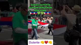 Duterte supporters in New York 👊❤️🔥 [upl. by Notsuj]