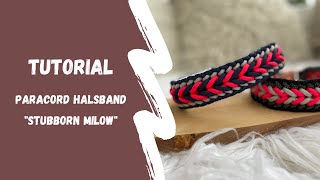 Paracord Halsband Stubborn Milow Tutorial  Anleitung Deutsch [upl. by Miguelita]