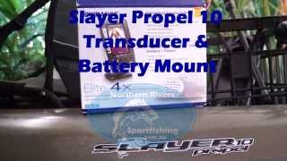 Transducer and Battery Mount in a Slayer Propel 10 Kayak [upl. by Zenas]