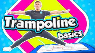 Teach the basic TRAMPOLINE skills and moves for PE [upl. by Flodnar]