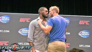 JON JONES VS ALEXANDER GUSTAFSSON FULL FACE OFF amp PRESS CONFERENCE HIGHLIGHTS [upl. by Cosenza]