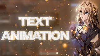 How To Do Text Animation  After Effects AMV Tutorial [upl. by Zackariah132]