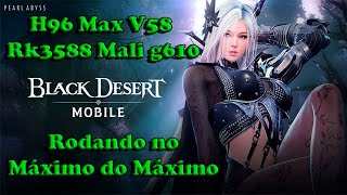 Tv Box H96 MAx V58  Black Desert Mobile Com Tudo no Máximo [upl. by Amaso]