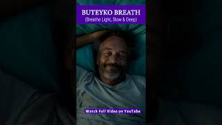 Buteyko Breathing Stress amp Anxiety Relief  Guided Meditation for Asthma Butekyo Breathing shorts [upl. by Madid216]