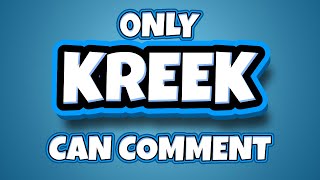 Only KREEKCRAFT Can COMMENT on THIS VIDEO 🐴💬 shorts [upl. by Marfe28]