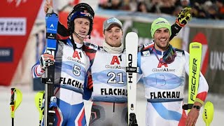 FIS Alpine Ski World Cup  Mens Slalom Run 2  Flachau AUT  2022 [upl. by Gonsalve]