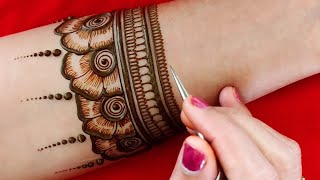 Easy Bridal Mehndi Floral Dulhan Mehendi Designs 2022 Front Hand Henna Design 3D Bridal Mehendi [upl. by Anekahs]