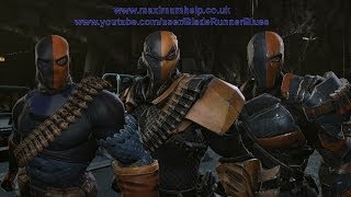 Deathstroke All Costumes Showcase Batman Arkham Origins Maximum Graphical Settings Gameplay 1080p PC [upl. by Sualkcin691]