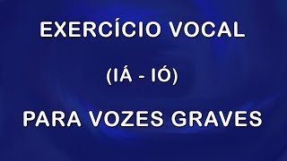 Treinamento Básico IÁ  IÓ para VOZES GRAVES Baixo e Contralto [upl. by Nerrej]