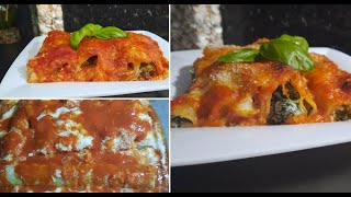 Cannelloni à la ricotta épinards et sauce tomate [upl. by Marelya]