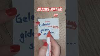 adlaşmış sıfat fiil nazlihocam yks2025 nazlihocam dilbilgisi shortsyoutube shorts youtube [upl. by Viking357]