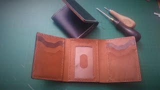 Making a high capacity Trifold Wallet FREE Pattern  3d Configurator Leathercraft [upl. by Edithe]