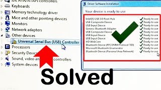 How to Fix USB Problem in Windows 7 Universal Serial Bus USB Controller Missing Error [upl. by Dal416]