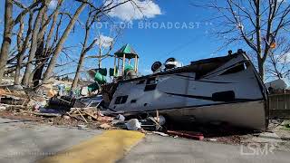 03162024 Wapakoneta OH  Tornado Strikes Campground [upl. by Manley]