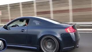 Supercharged G35 Coupe Acceleration LOUD [upl. by Melia]