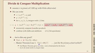 Effiziente Algorithmen 54 Fast multiplication [upl. by Aliahs]