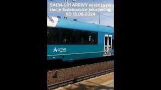 sa134 arriva lk274 pkp kolejedolnośląskie świebodzice koelj kd szynobus [upl. by Durrej10]