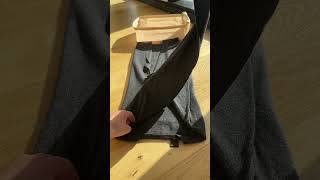 Packing hack  How to fold sweaters into your packing cube [upl. by Rust]