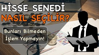 Hisse Senedi Analizi Nasıl Yapılır  Temel Analiz Eğitimi [upl. by Ltihcox]