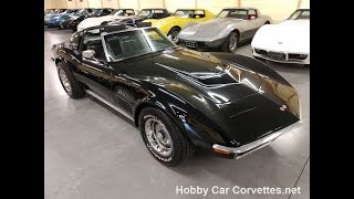 1972 Black Black LT1 Hot Rod Corvette For Sale [upl. by Bottali]