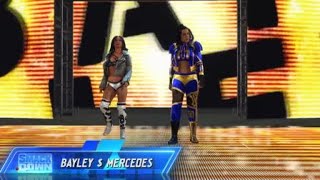 WWE 2K24  Bayley amp Sasha BanksMercedes Mone Entrance Editing [upl. by Aihsena]