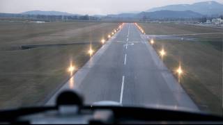 Landing in Grenchen airport Switzerland [upl. by Divod461]