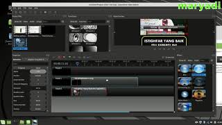 OpenShot Video Editor Tutorial Indonesian [upl. by Idnis175]