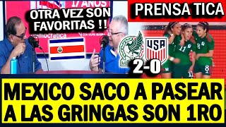 PRENSA TICA EN SHOCK CON EL NIVEL DE MEXICO SACO A PASEAR A LAS GRINGAS COPA ORO 20 SON FAVORITAS [upl. by Zelazny]