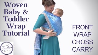 Baby Wrap Tutorial for Beginners  Front Wrap Cross Carry [upl. by Arette]