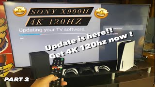 Get your 4K 120hzupdate now Sony x900h Set up for PS5 and series X [upl. by Ivan954]