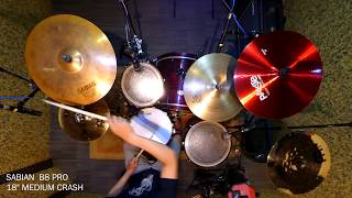 SABIAN B8 PRO 18 MEDIUM CRASH CYMBAL [upl. by Assirak]