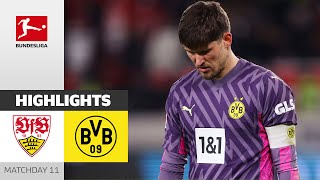 VfB Stuttgart  Borussia Dortmund 21  Highlights  Matchday 11 – Bundesliga 202324 [upl. by Kaile363]