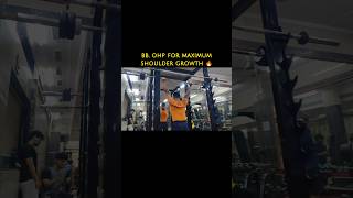 Barbell Overhead Press  Shoulder workout  Front delt  Anterior Deltoid [upl. by Erdnassak]