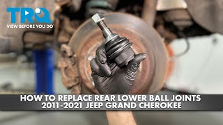 How to Replace Rear Lower Ball Joints 20112021 Jeep Grand Cherokee [upl. by Kal433]