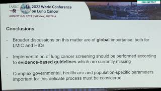 IASLC Early Detection and Screening Committee to Report on global obstacles to lung cancer scree [upl. by Mata443]