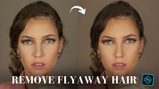 How to Remove Flyaway Hairs in Photoshop 2024 Tutorial [upl. by Lienaj]